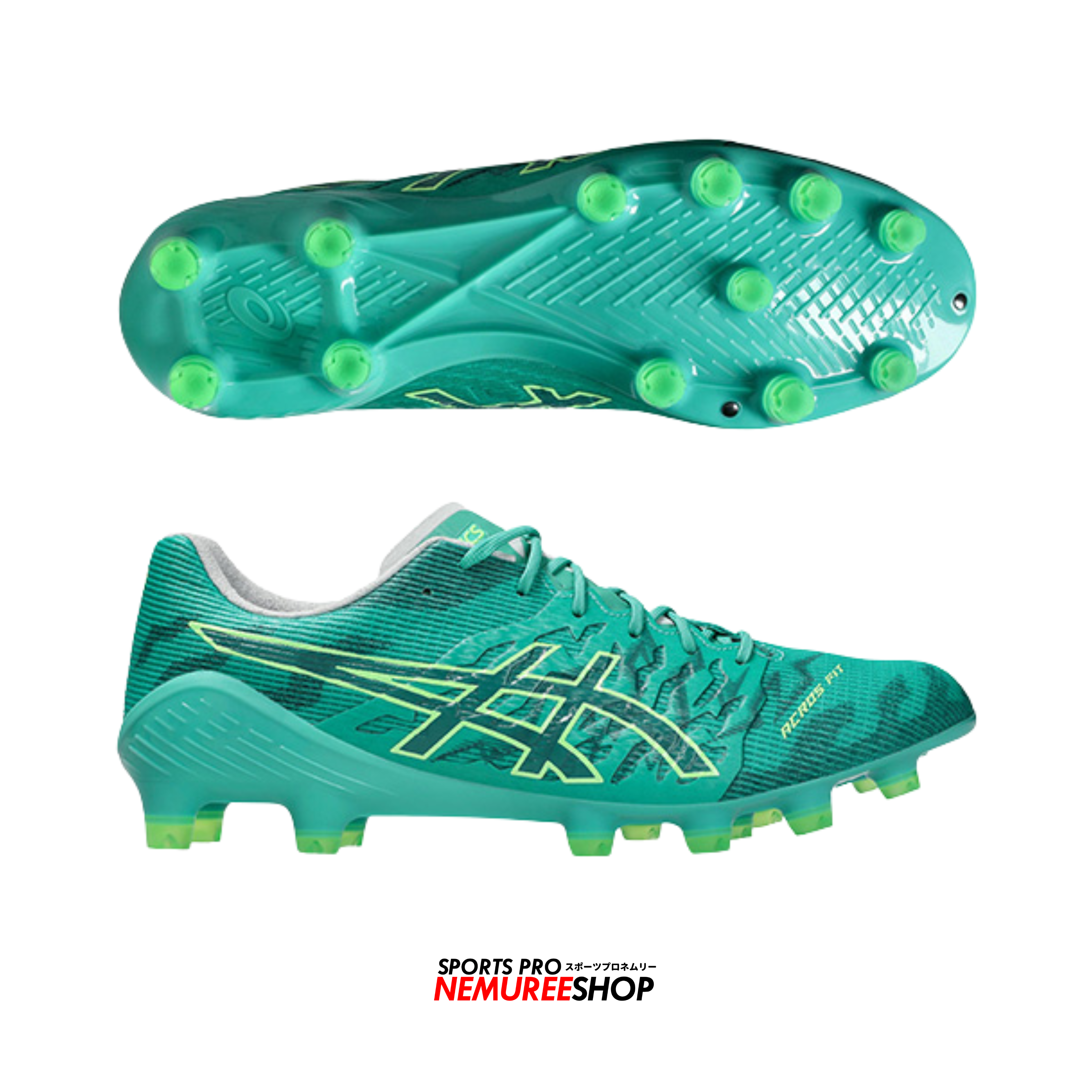 ASICS Football Shoes DS LIGHT ACROS 3 (AURORA GREEN/MISTY PINE