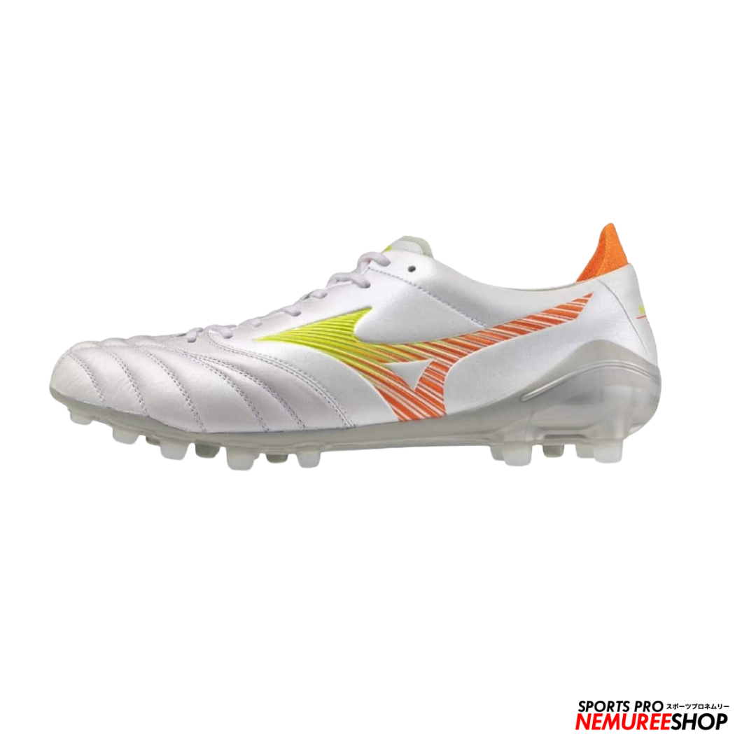 MIZUNO Football Shoes MORELIA NEO 5 ELITE AG (WHITE / LAVA ORANGE