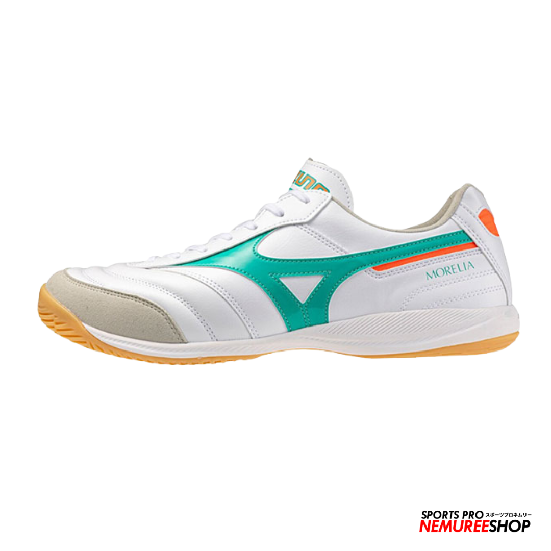 MIZUNO Futsal Shoes MORELIA SALA ELITE IN (WHITE / ARCADIA / LAVA