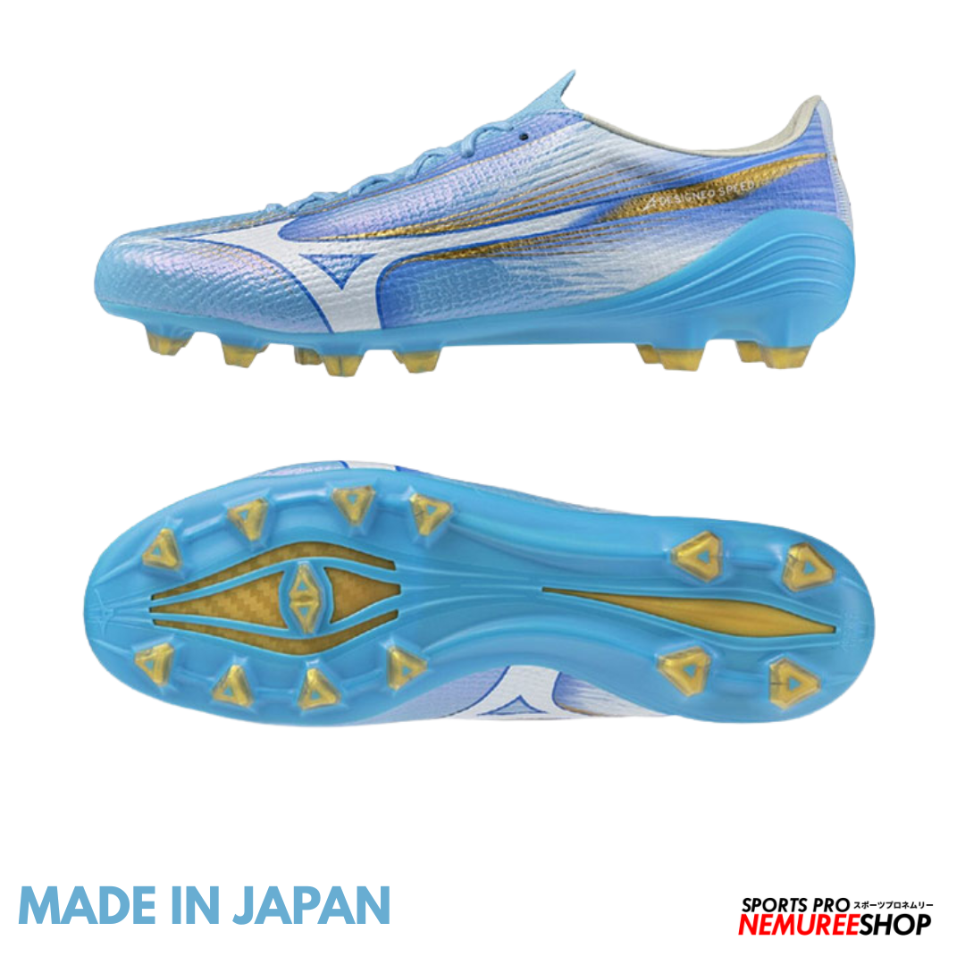 MIZUNO Football Shoes ALPHA 3 JAPAN (CELESTE / WHITE)