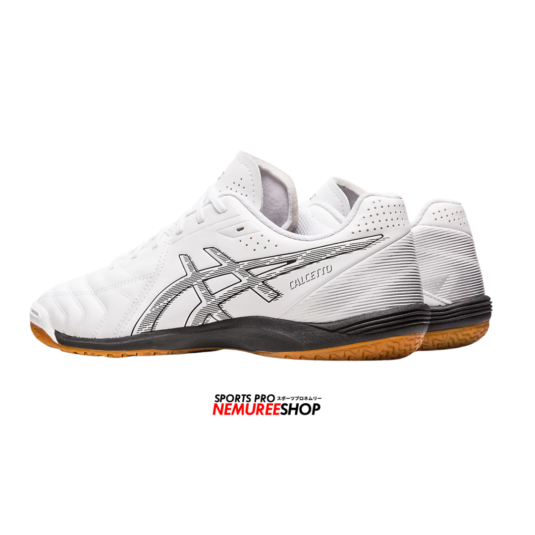 ASICS Futsal Shoes CALCETTO WD 9 (WHITE / BLACK) - Nemuree Shop - Online Sports Store