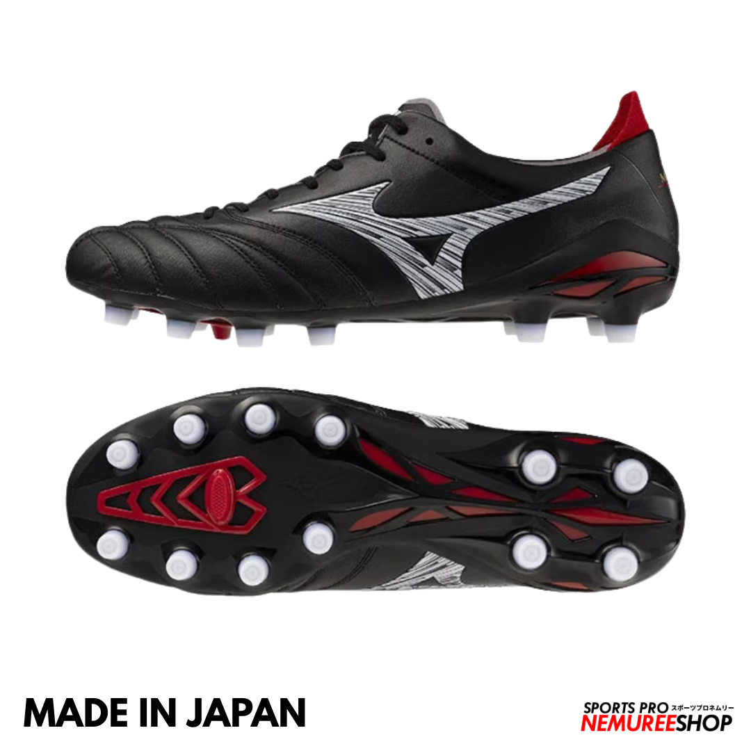 MIZUNO Football Shoes MORELIA NEO 5 JAPAN (BLACK/WHITE/CHINESE RED)