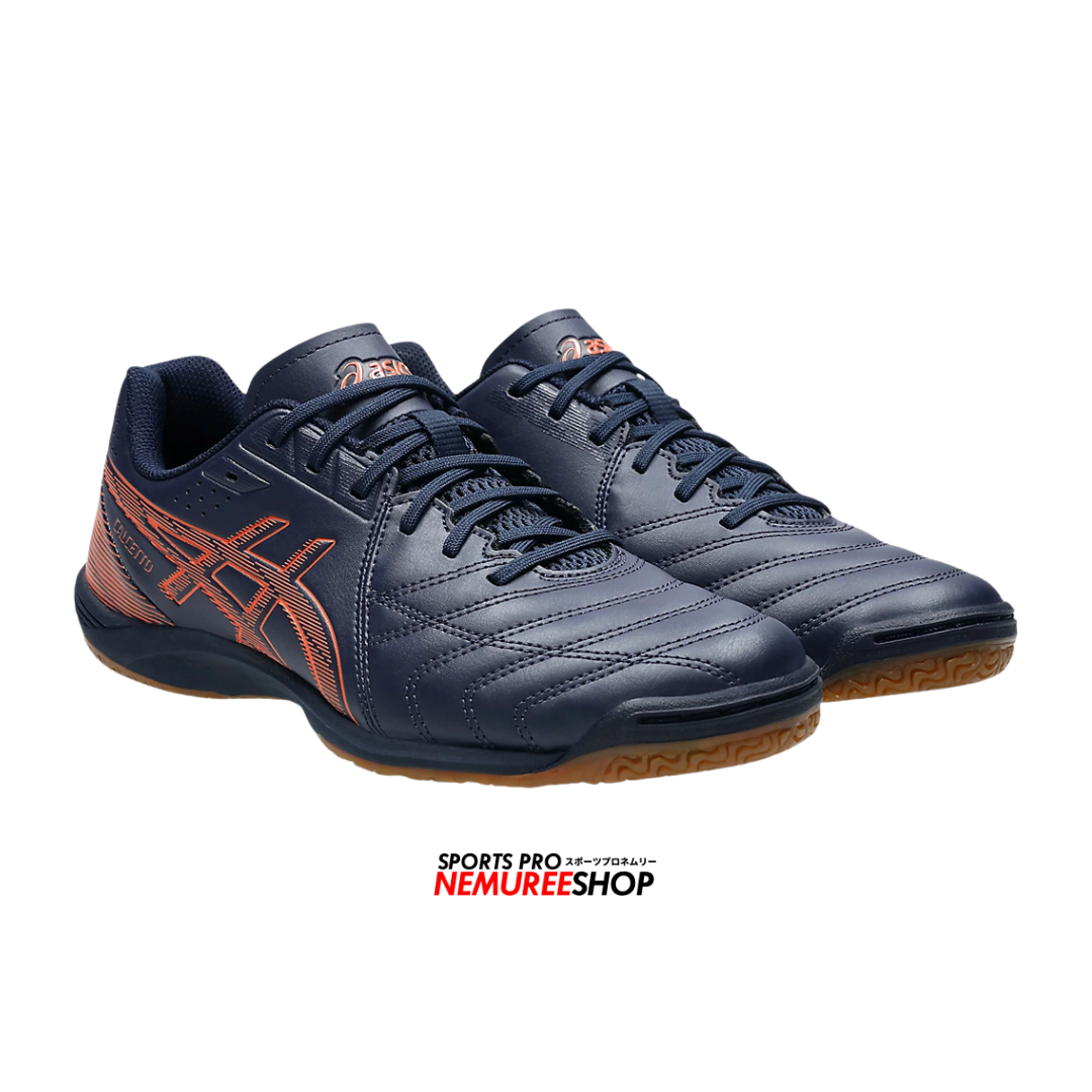 ASICS Futsal Shoes CALCETTO WD 9 (MIDNIGHT / HABANERO) - Nemuree Shop - Online Sports Store