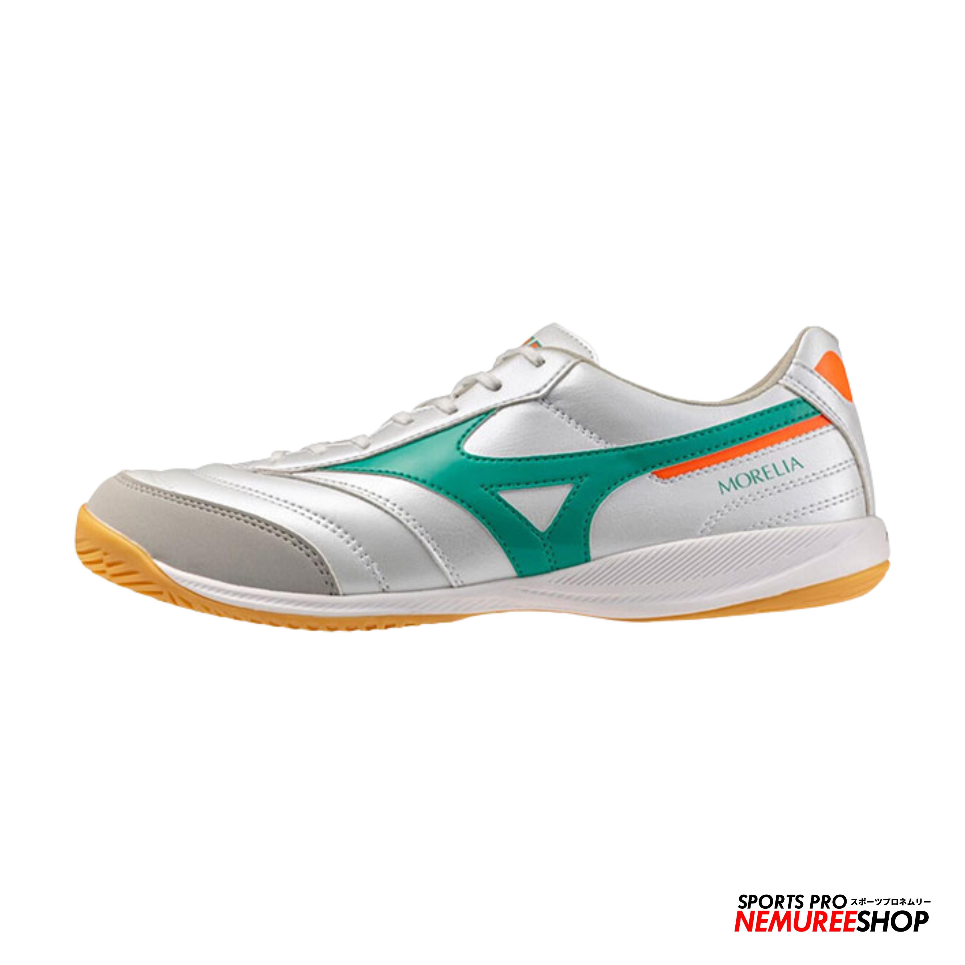 MIZUNO Futsal Shoes MORELIA SALA PRO IN (WHITE/ARCADIA/LAVA ORANGE