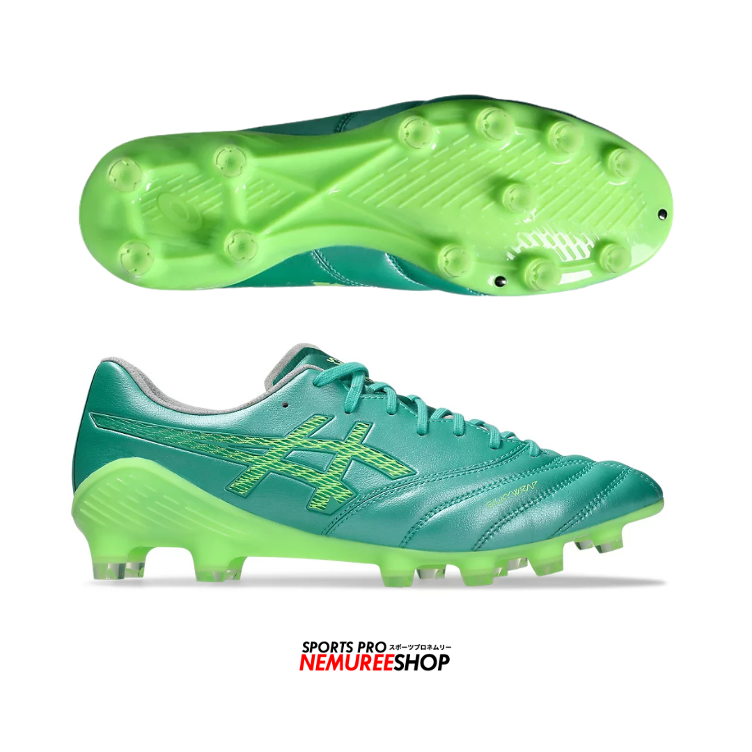 美品　アシックス DS LIGHT X-FLY 6 ASICS Football Shoes DS LIGHT X-FLY 6 (AURORA GREEN/ILLUMINATE