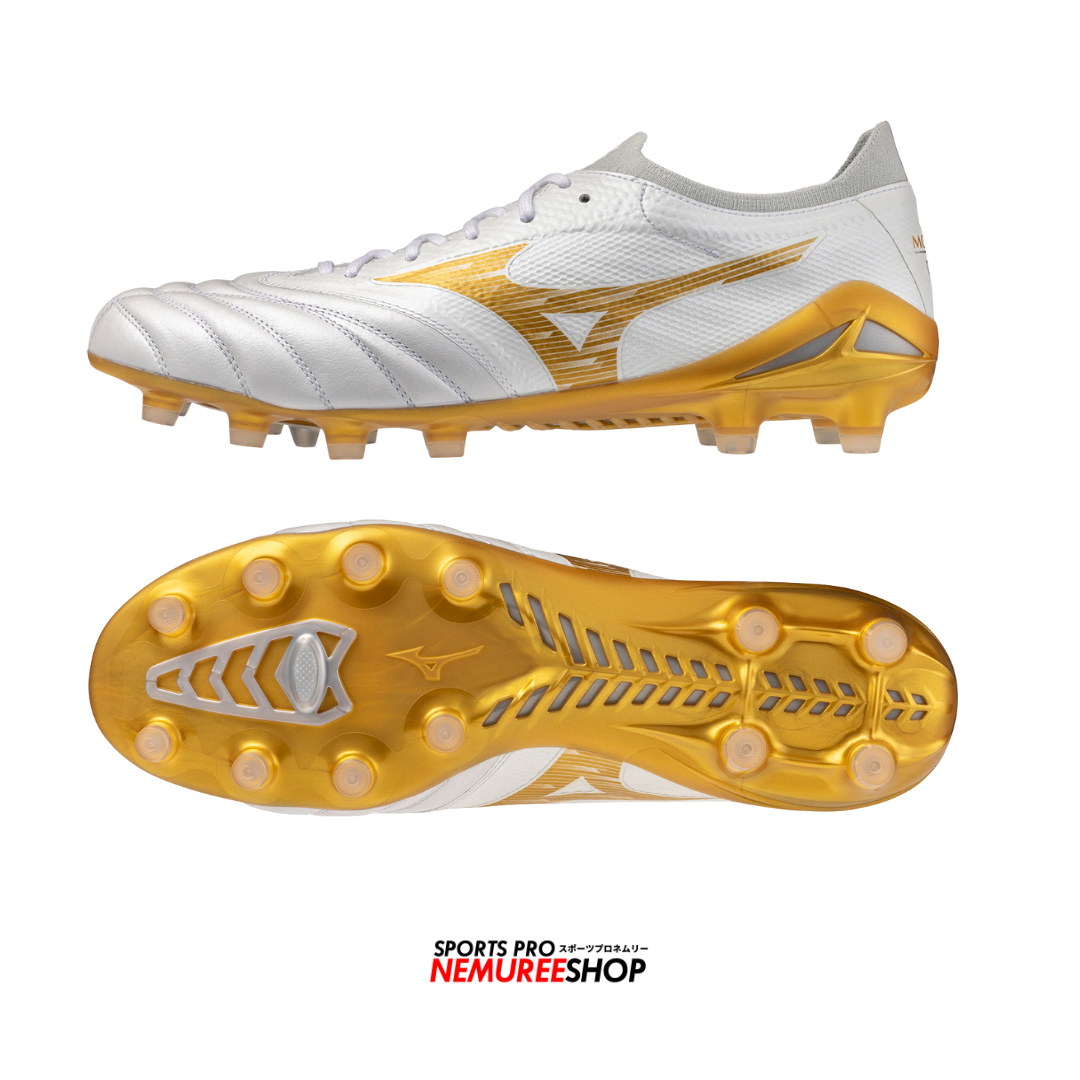MIZUNO Football Shoes MORELIA NEO 4 BETA ELITE (WHITE / GOLD)