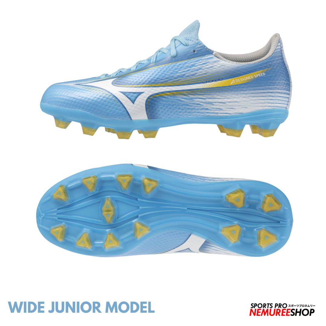 MIZUNO Football Shoes ALPHA 3 JR WIDE (CELESTE / WHITE) - Nemuree Shop - Online Sports Store