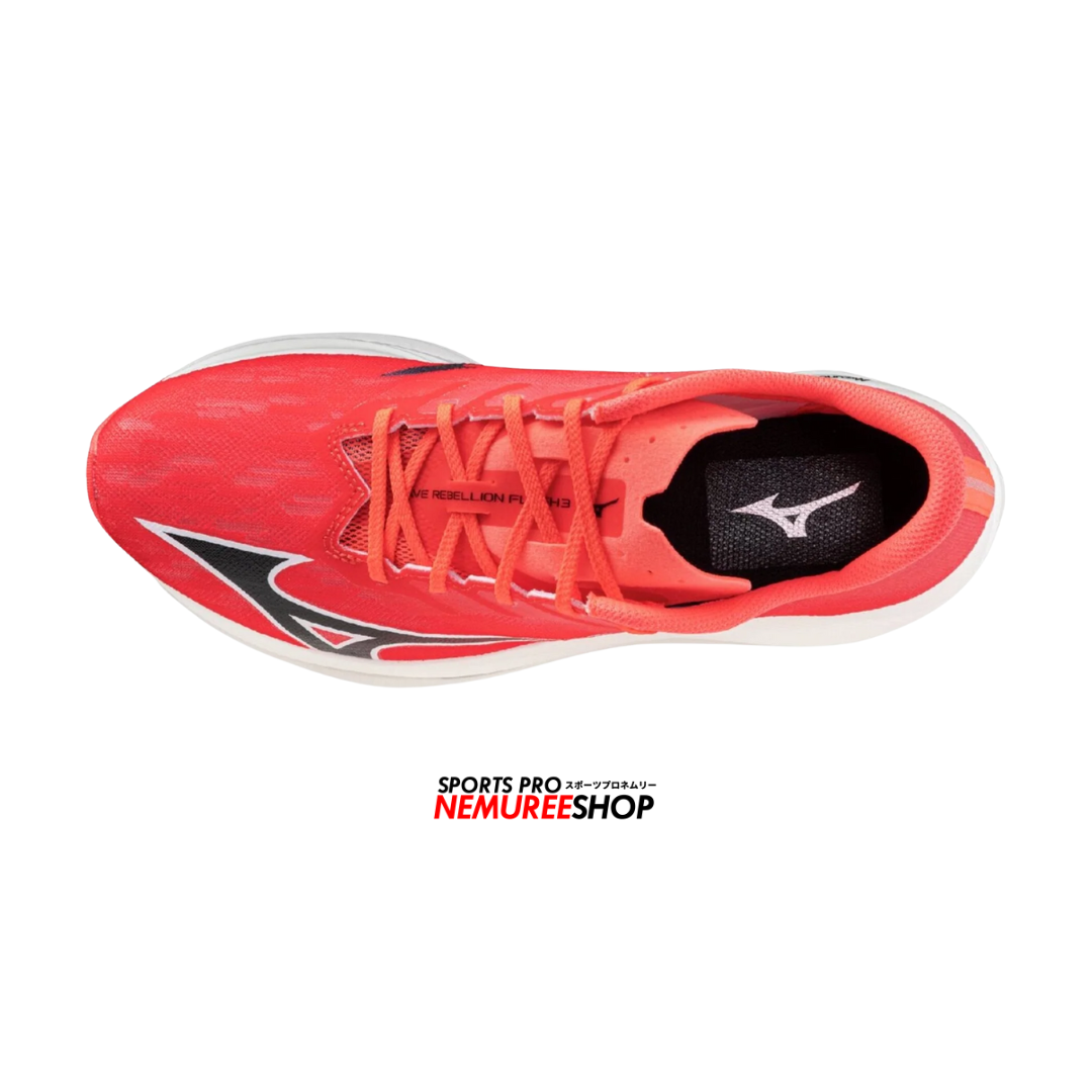 MIZUNO Running Shoes WAVE REBELLION FLASH 3 (FIERY CORAL 2/BLACK/WHITE) - Nemuree Shop - Online Sports Store