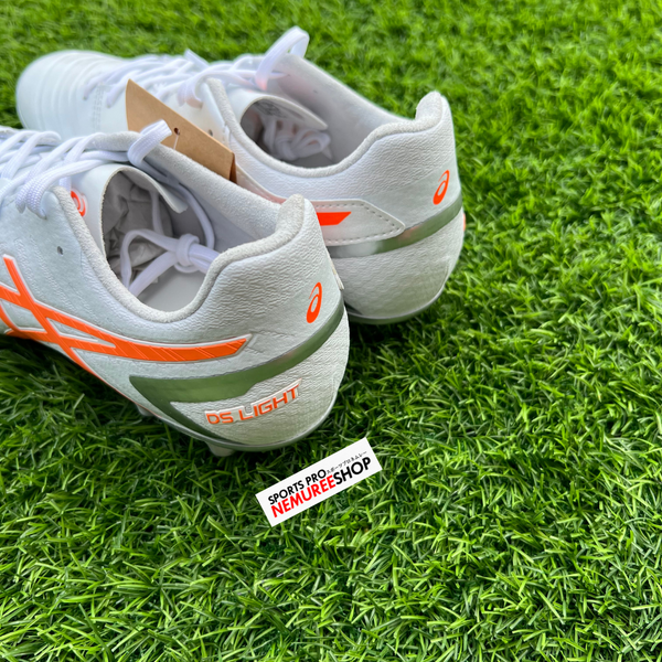 asics DS LIGHT WHITE／SHOCKING ORNGE ASICS Football Shoes DS LIGHT (WHITE/SHOCKING ORANGE