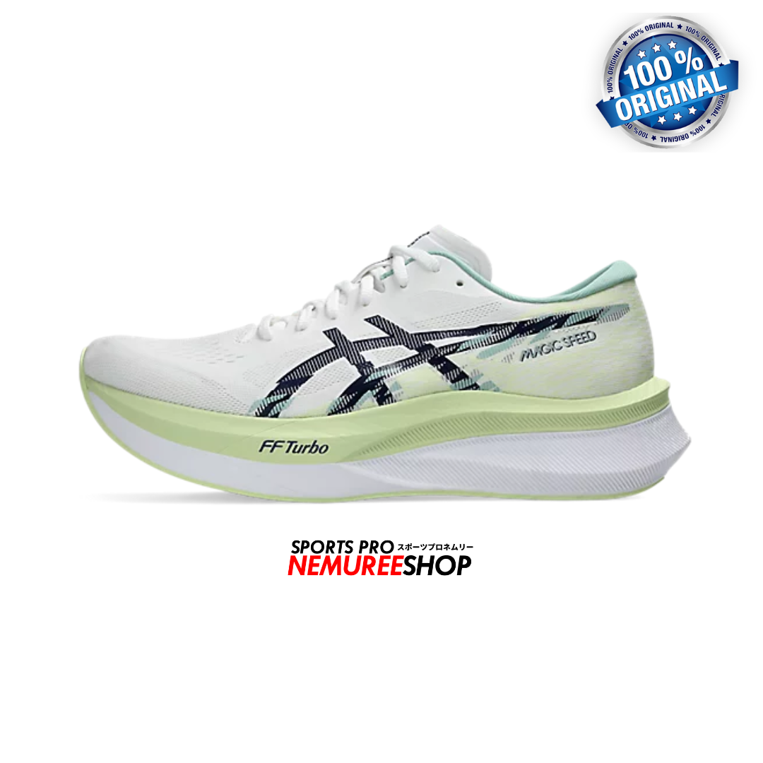ASICS Running Shoes MAGIC SPEED 4 (WHITE/BLUE EXPANSE) - Nemuree Shop - Online Sports Store
