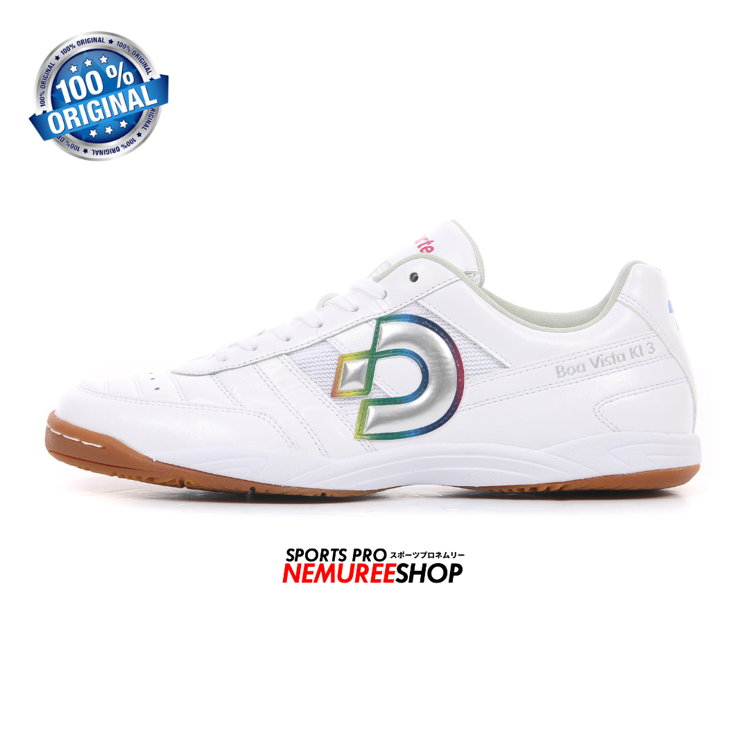DESPORTE Futsal Shoes BOA VISTA KI 3 (PEARL WHITE/SILVER) - Nemuree Shop - Online Sports Store