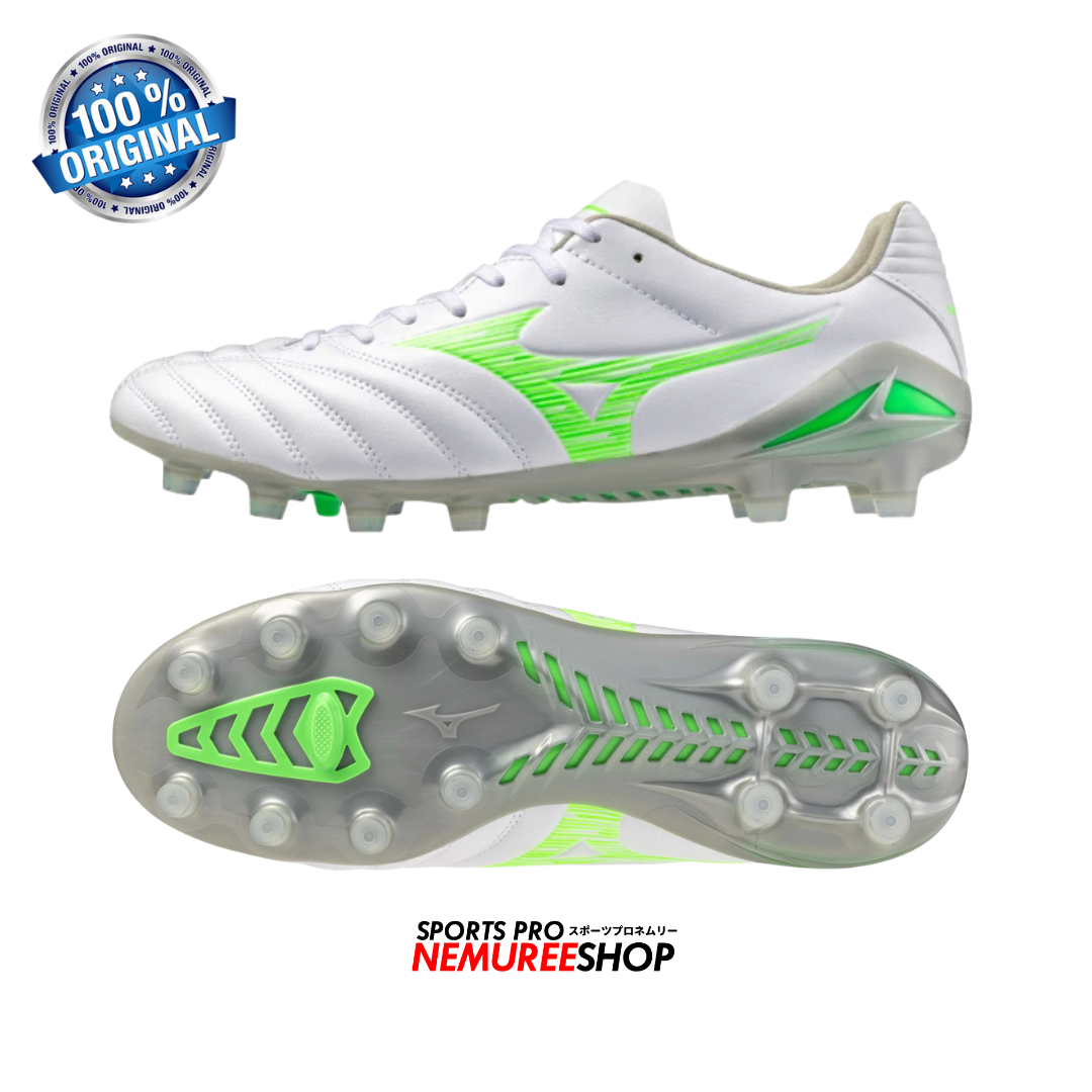 MIZUNO Football Shoes MONARCIDA NEO 3 PRO (WHITE/NEON GREEN MIZUNO Football Shoes MONARCIDA NEO 3 PRO (WHITE/NEON GREEN