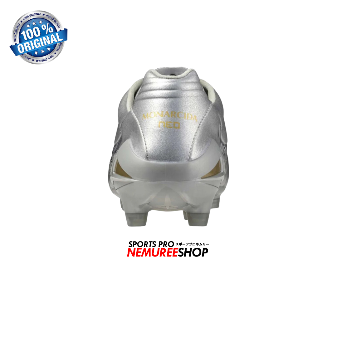 MIZUNO Football Shoes MONARCIDA NEO 3 ELITE (GALAXY SILVER/GOLD/8605C) - Nemuree Shop - Online Sports Store