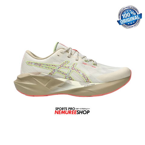 ASICS Women Running Shoes NOVABLAST 5 TR WOMEN (NATURE BATHING/LIME GREEN) - Nemuree Shop - Online Sports Store