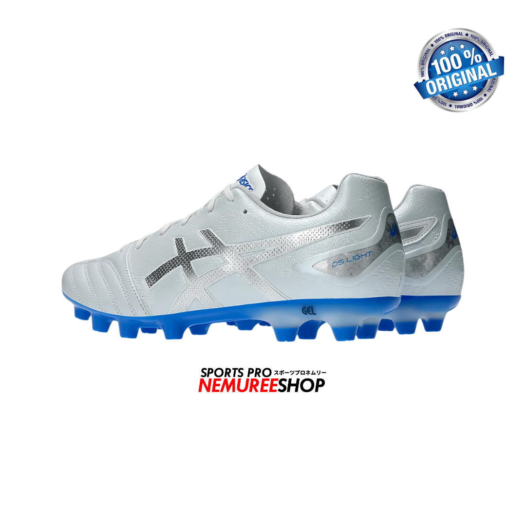 ASICS Football Shoes DS LIGHT PRO (WHITE/PURE SILVER) - Nemuree Shop - Online Sports Store