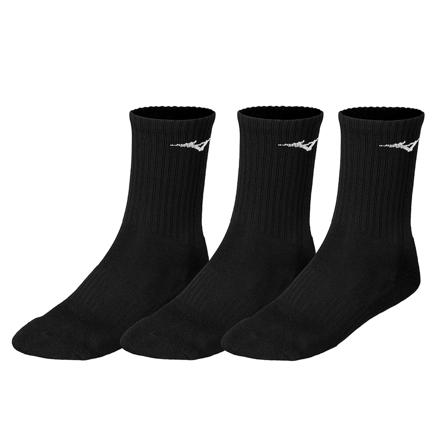 MIZUNO Accessories TRAINING 3P SOCKS (BLACK) - Nemuree Shop - Online Sports Store