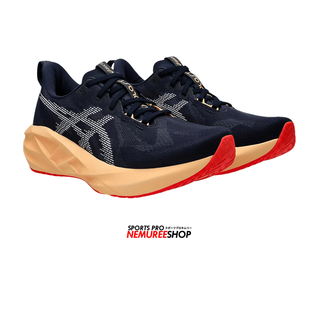 ASICS Running Shoes NOVABLAST 5 (MIDNIGHT / ORANGE GLOW) - Nemuree Shop - Online Sports Store