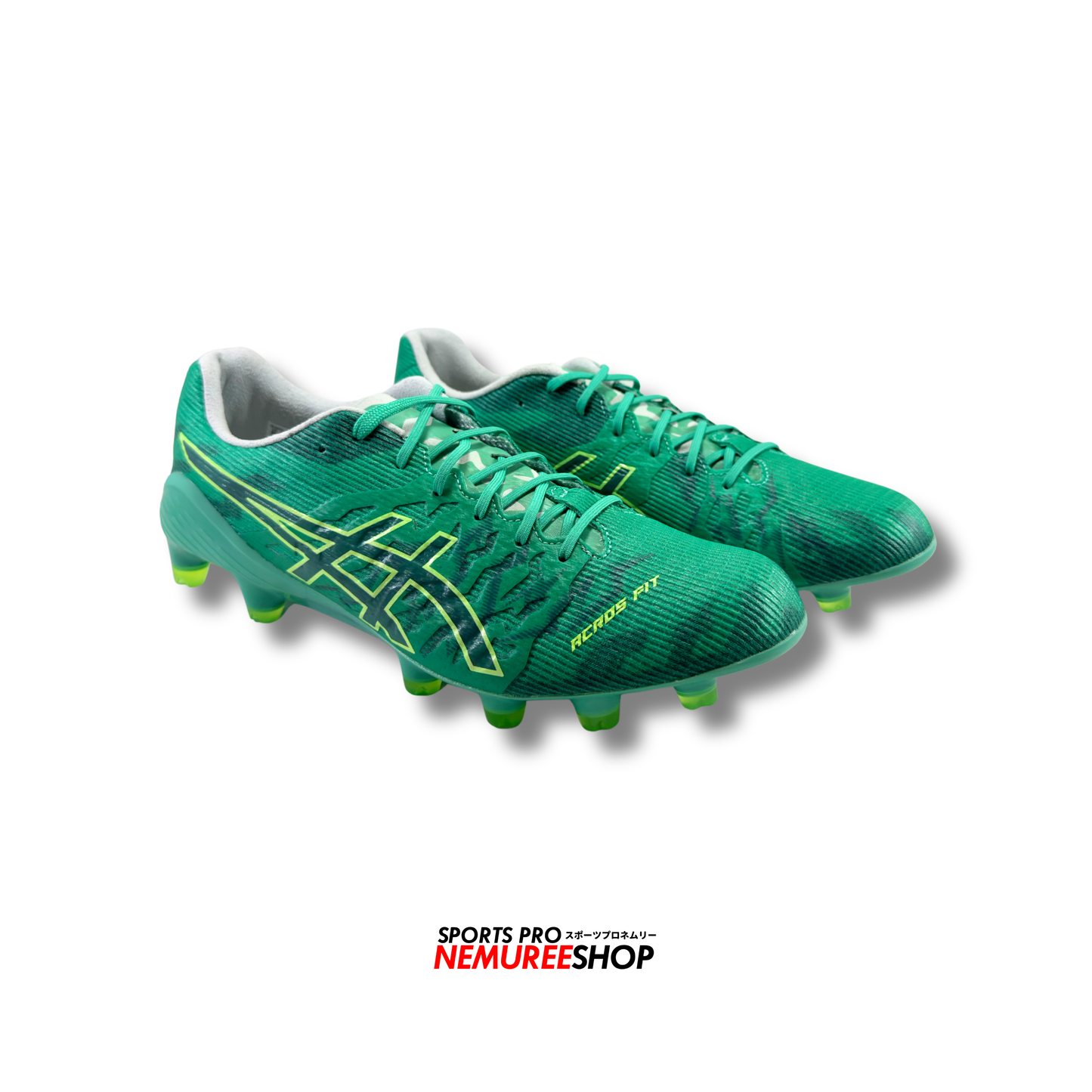 ASICS Football Shoes DS LIGHT ACROS 3 (WHITE/GREEN GECKO) - Nemuree Shop - Online Sports Store