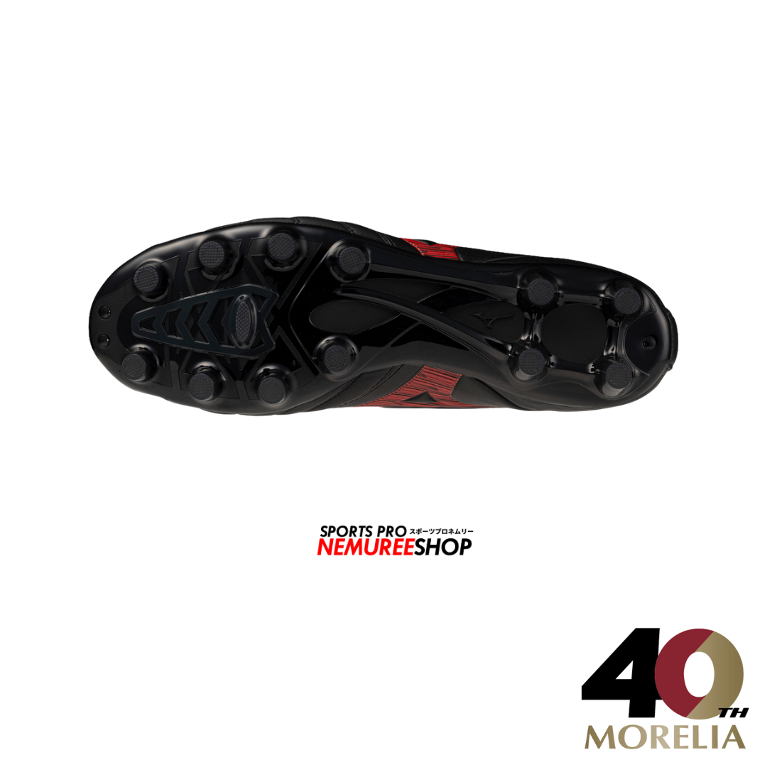 MIZUNO Football Shoes MORELIA NEO 4 PRO (BLACK / MORELIA 40TH RED) - Nemuree Shop - Online Sports Store