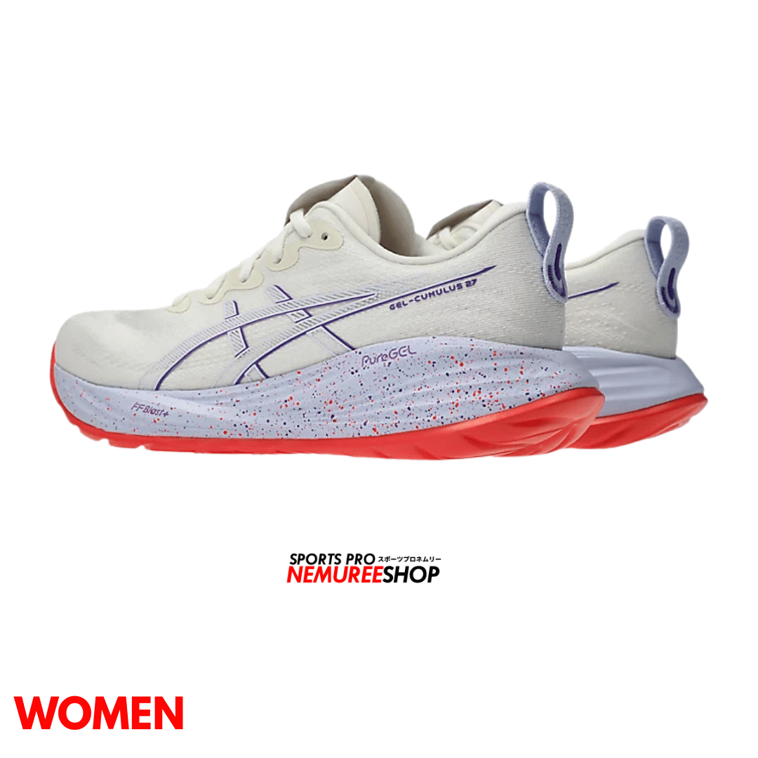ASICS Running Shoes GEL-CUMULUS 27 TOKYO WOMEN (CREAM / EDO PURPLE) - Nemuree Shop - Online Sports Store