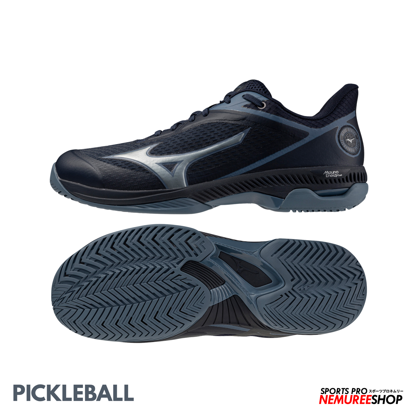MIZUNO PickleBall Shoes WAVE STRIKE (NAVY BLAZER/ CHINA BLUE)