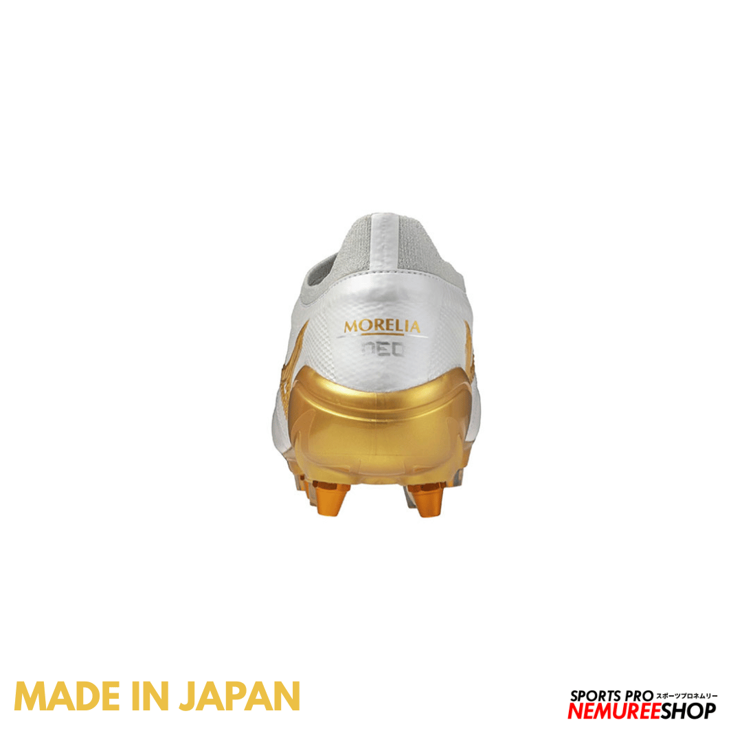 MIZUNO Football Shoes MORELIA NEO 4 BETA JAPAN MIX (WHITE / GOLD)