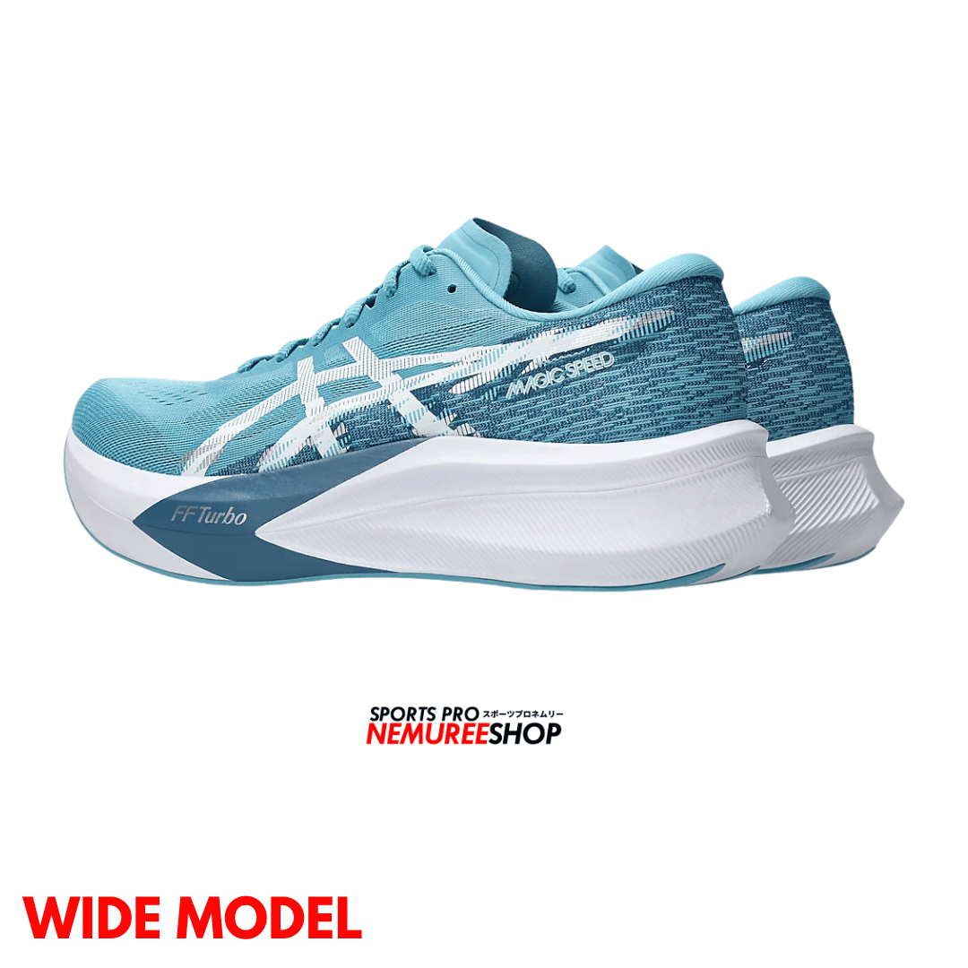 ASICS Running Shoes MAGIC SPEED 4 WIDE (STILLWATER / WHITE) - Nemuree Shop - Online Sports Store