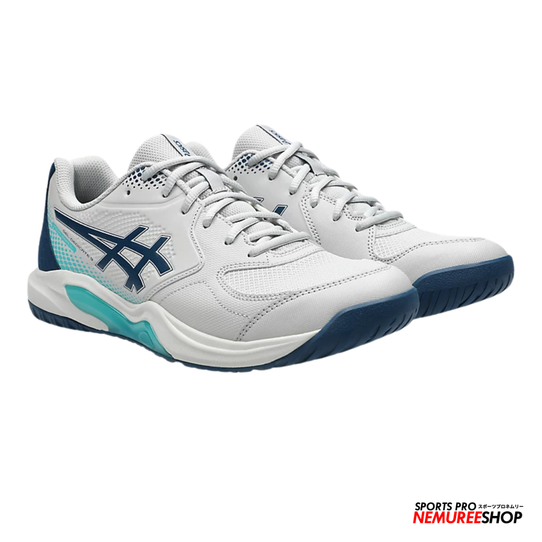 ASICS PickleBall Shoes GEL - DEDICATE 9 PICKLEBALL (CONCRETE/MAKO BLUE)