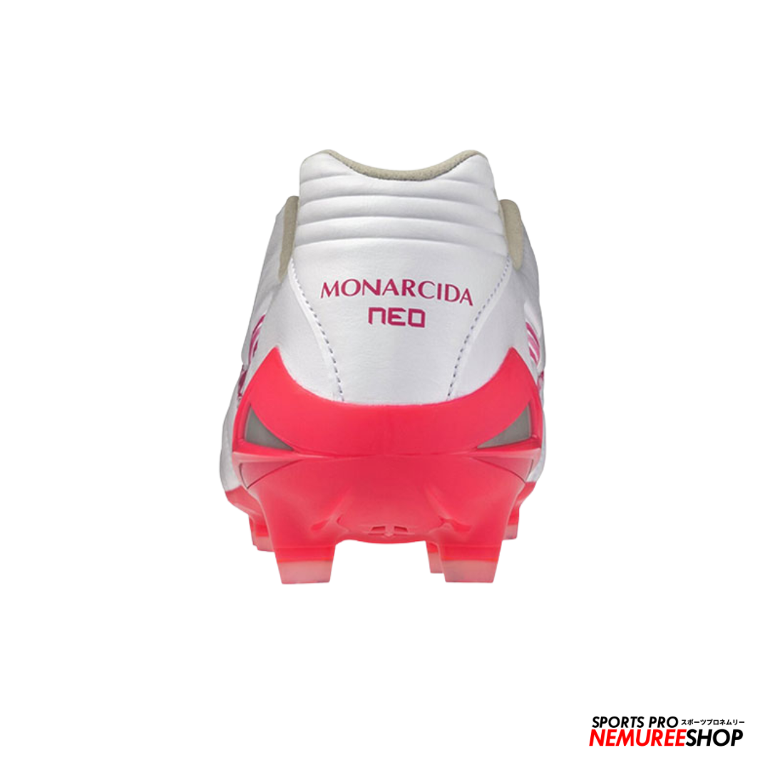 MIZUNO Football Shoes MONARCIDA NEO 3 PRO (WHITE/FUCHSIA PURPLE) - Nemuree Shop - Online Sports Store
