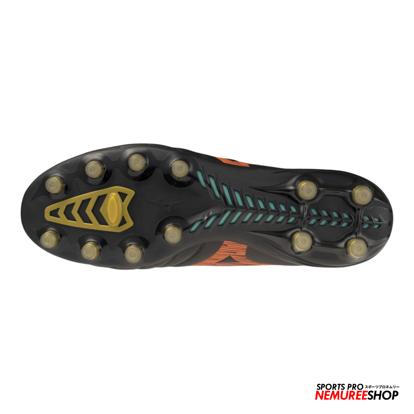 MIZUNO Football Shoes MONARCIDA NEO 3 PRO (BLACK / LAVA ORANGE / ARCADIA)
