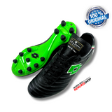 LOTTO Soccer Shoes STADIO OG II FG (ALL BLACK/SRPING GREEN) - Nemuree Shop - Online Sports Store