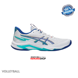 ASICS Volleyball Shoes NETBURNER BALLISTIC FF 4 (WHITE / ASICS BLUE) - Nemuree Shop - Online Sports Store