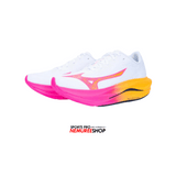 MIZUNO Running Shoes WAVE REBELLION FLASH 3 (WHITE / PINK TETRA / TANG ORANGE)