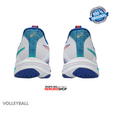 ASICS Volleyball Shoes NETBURNER BALLISTIC FF 4 (WHITE / ASICS BLUE) - Nemuree Shop - Online Sports Store