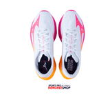 MIZUNO Running Shoes WAVE REBELLION FLASH 3 (WHITE / PINK TETRA / TANG ORANGE)
