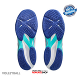 ASICS Volleyball Shoes NETBURNER BALLISTIC FF 4 (WHITE / ASICS BLUE) - Nemuree Shop - Online Sports Store