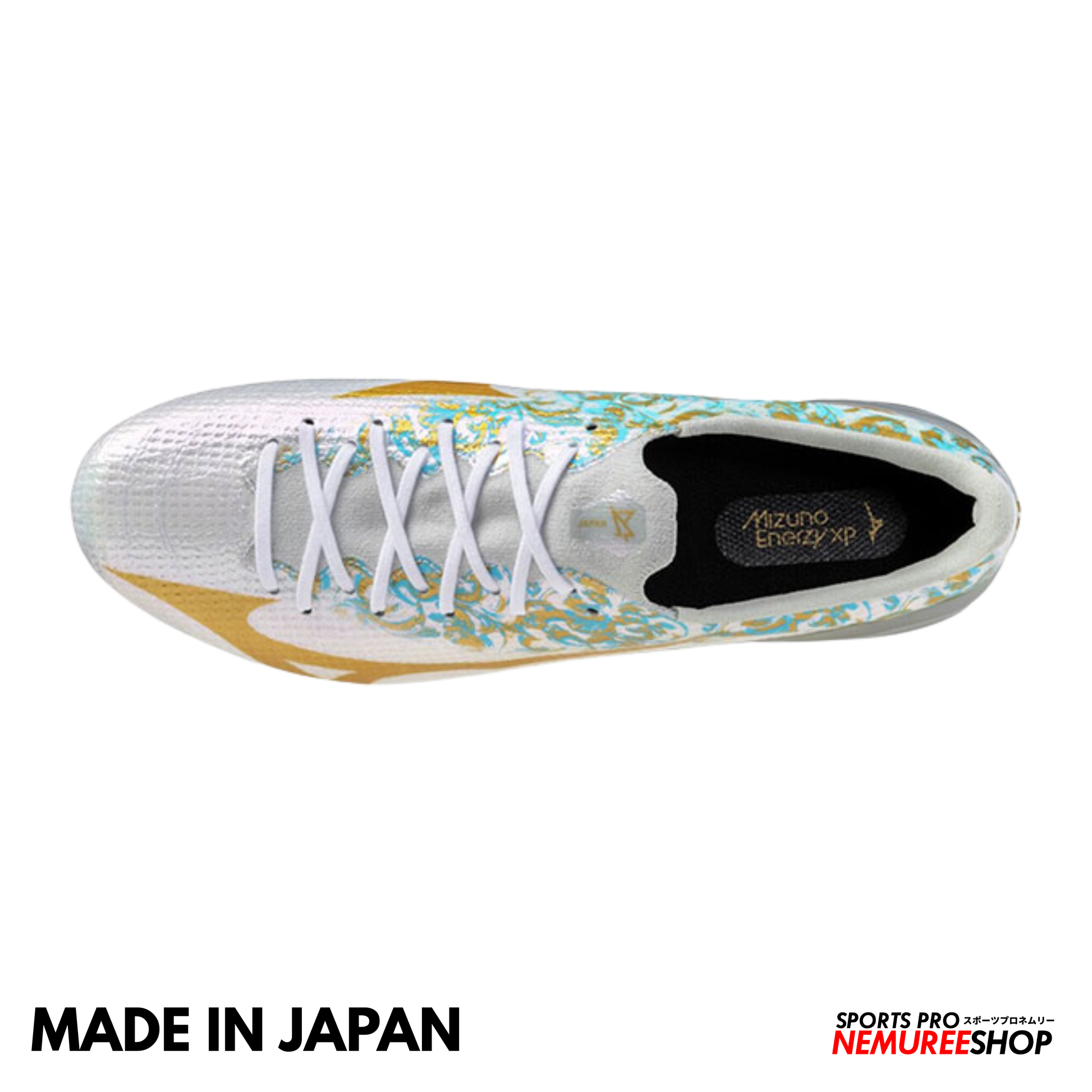 MIZUNO Football Shoes ALPHA 3 JF JAPAN  (WHITE/VISUE BLUE) - Nemuree Shop - Online Sports Store