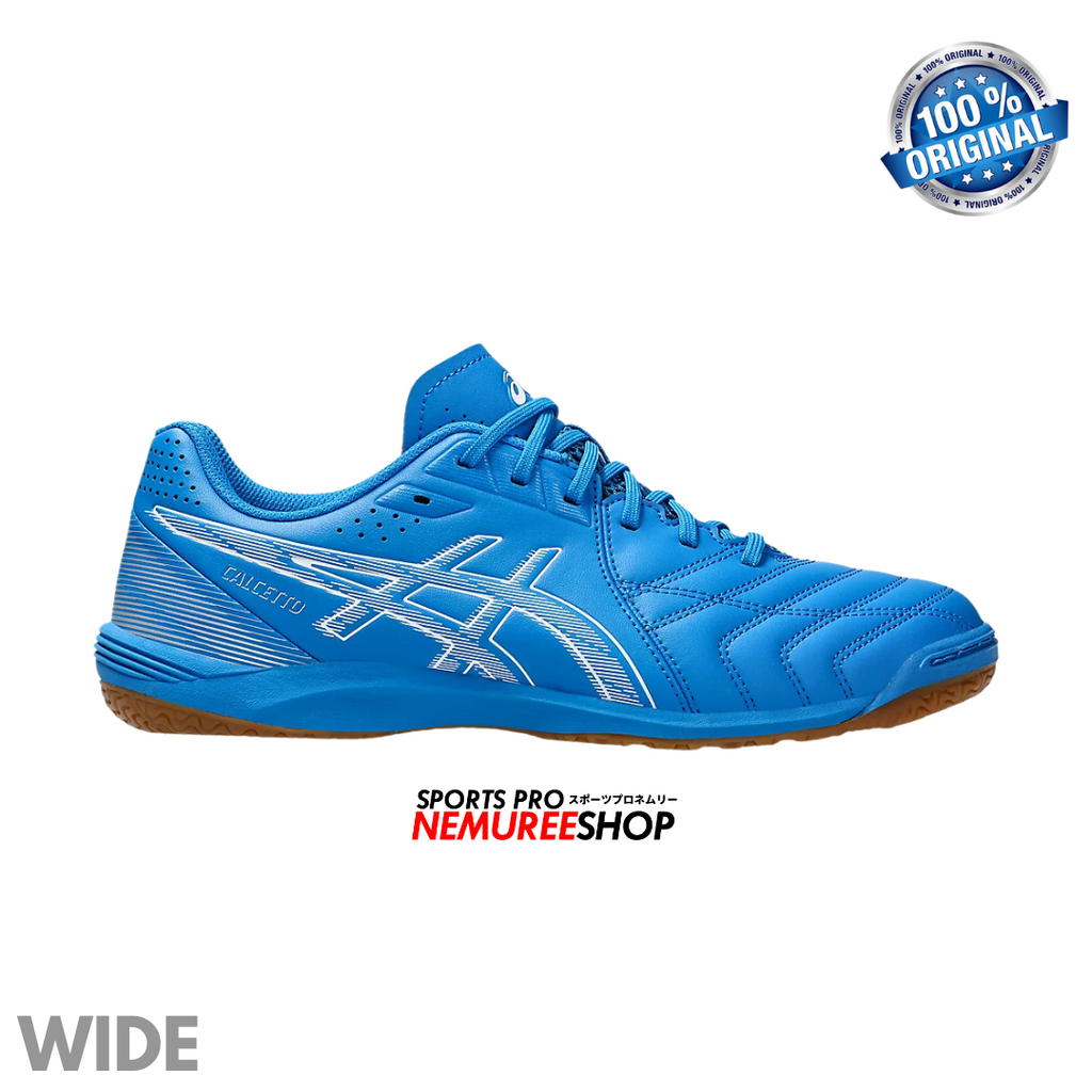 ASICS Futsal Shoes CALCETTO WD 9 (DIRECTOIRE BLUE/WHITE) - Nemuree Shop - Online Sports Store