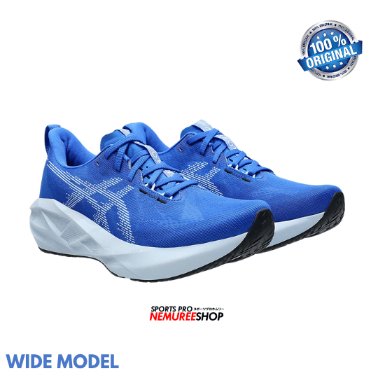 ASICS Running Shoes NOVABLAST 5 WIDE (ILLUSION BLUE/LIGHT BLUE) - Nemuree Shop - Online Sports Store