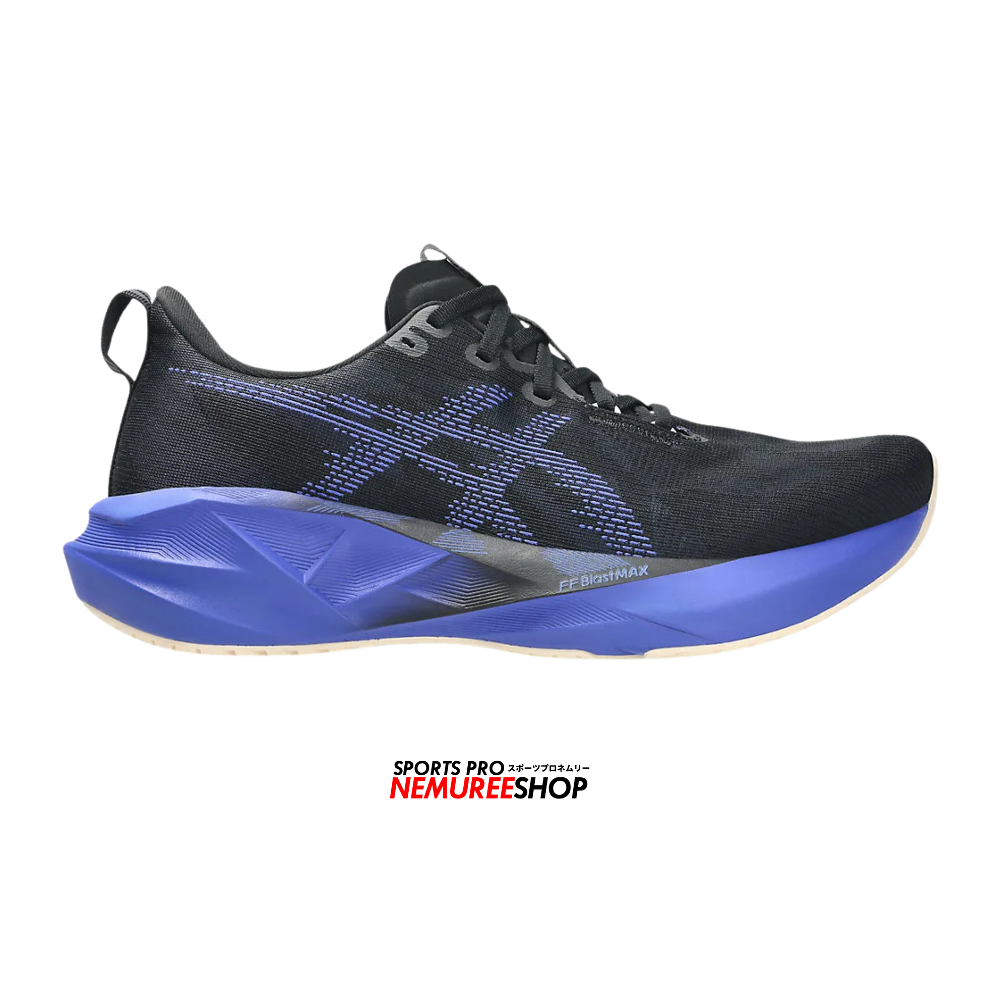 ASICS Running Shoes NOVABLAST 5 (BLACK/COBALT BURST) - Nemuree Shop - Online Sports Store