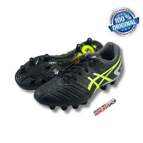 ASICS Soccer Shoes DS LIGHT WIDE (BLACK/SAFETY YELLOW) - Nemuree Shop - Online Sports Store