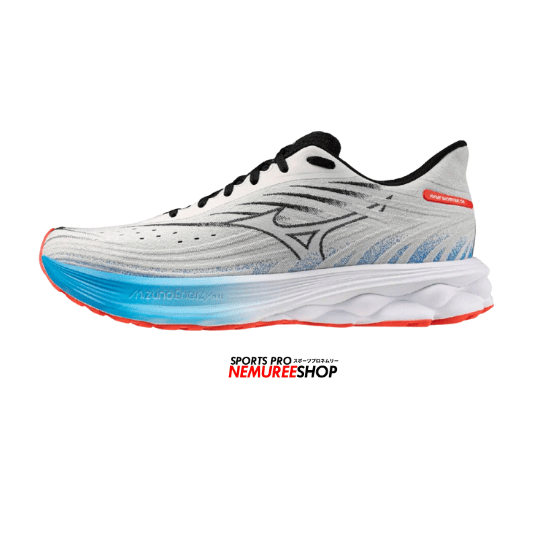 MIZUNO Running Shoes WAVE SKYRISE 6 (NIMBUS CLOUD/BLACK/BLUE PACE) - Nemuree Shop - Online Sports Store