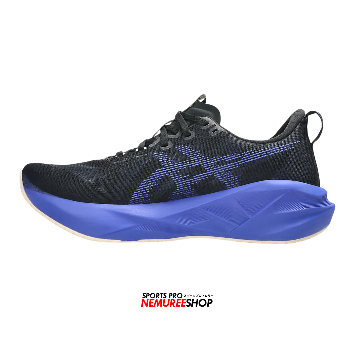 ASICS Running Shoes NOVABLAST 5 (BLACK/COBALT BURST) - Nemuree Shop - Online Sports Store