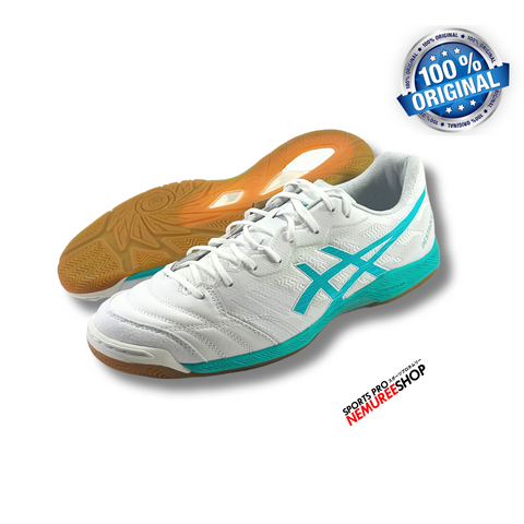 ASICS Futsal Shoes DESTAQUE K FF (WHITE/SEA GLASS) - Nemuree Shop - Online Sports Store