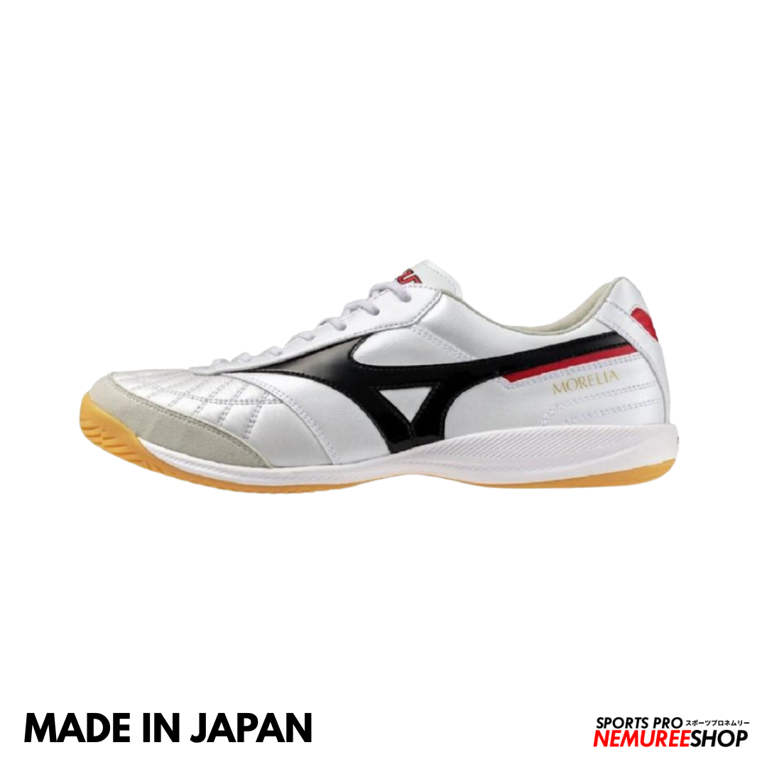 MIZUNO Futsal Shoes MORELIA SALA JAPAN IN (WHITE/BLACK/CHINESE RED)