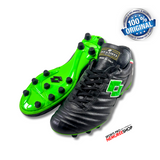 LOTTO Soccer Shoes STADIO OG II FG (ALL BLACK/SRPING GREEN) - Nemuree Shop - Online Sports Store