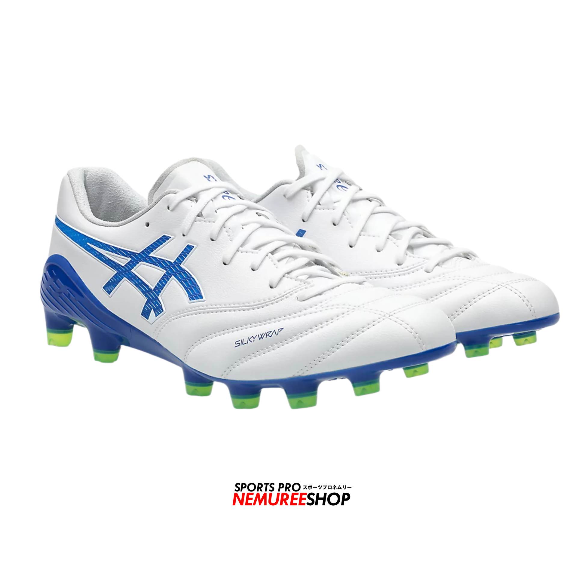 ASICS Football Shoes DS LIGHT X-FLY 6 (WHITE/ASICS BLUE) - Nemuree Shop - Online Sports Store