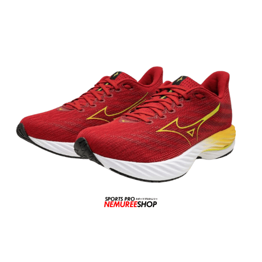 MIZUNO Running Shoes WAVE RIDER 28 (RED/YELLOW/ORANGE) - Nemuree Shop - Online Sports Store