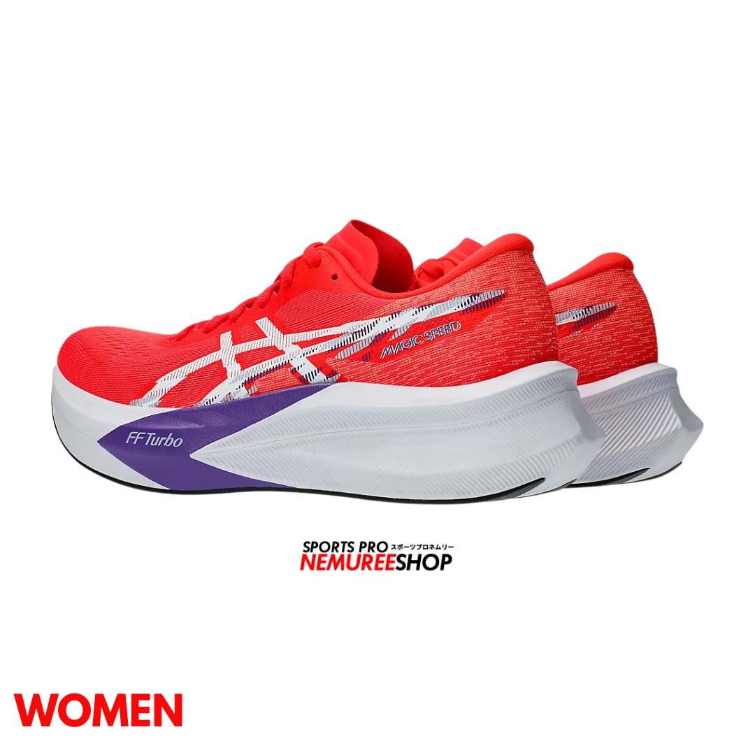 ASICS Women Running Shoes MAGIC SPEED 4 WOMEN (FLASH RED/WHITE) - Nemuree Shop - Online Sports Store