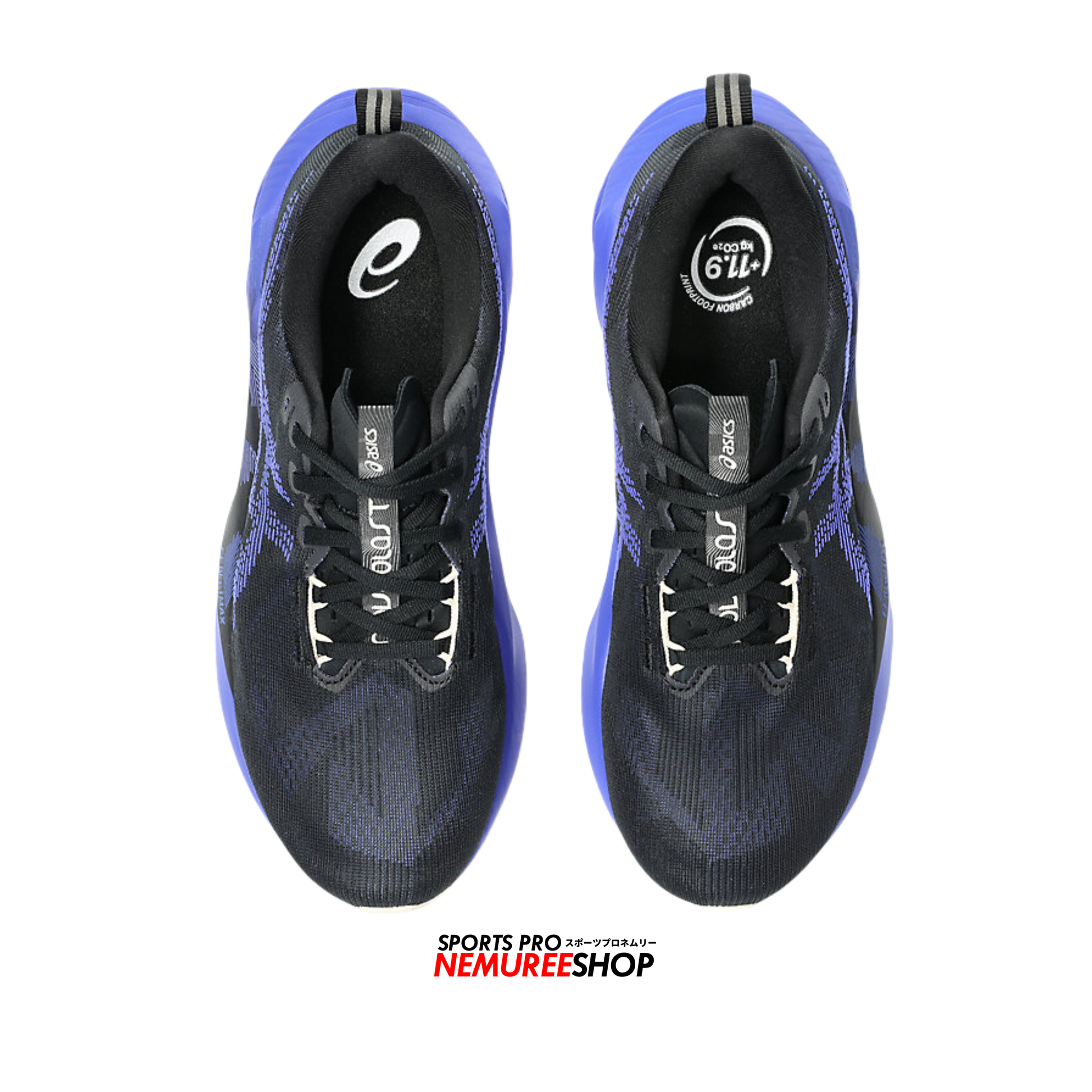 ASICS Running Shoes NOVABLAST 5 (BLACK/COBALT BURST) - Nemuree Shop - Online Sports Store